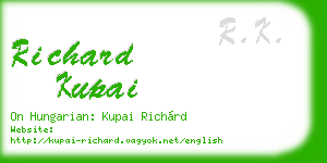 richard kupai business card